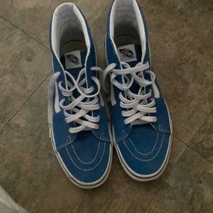High top blue suede vans